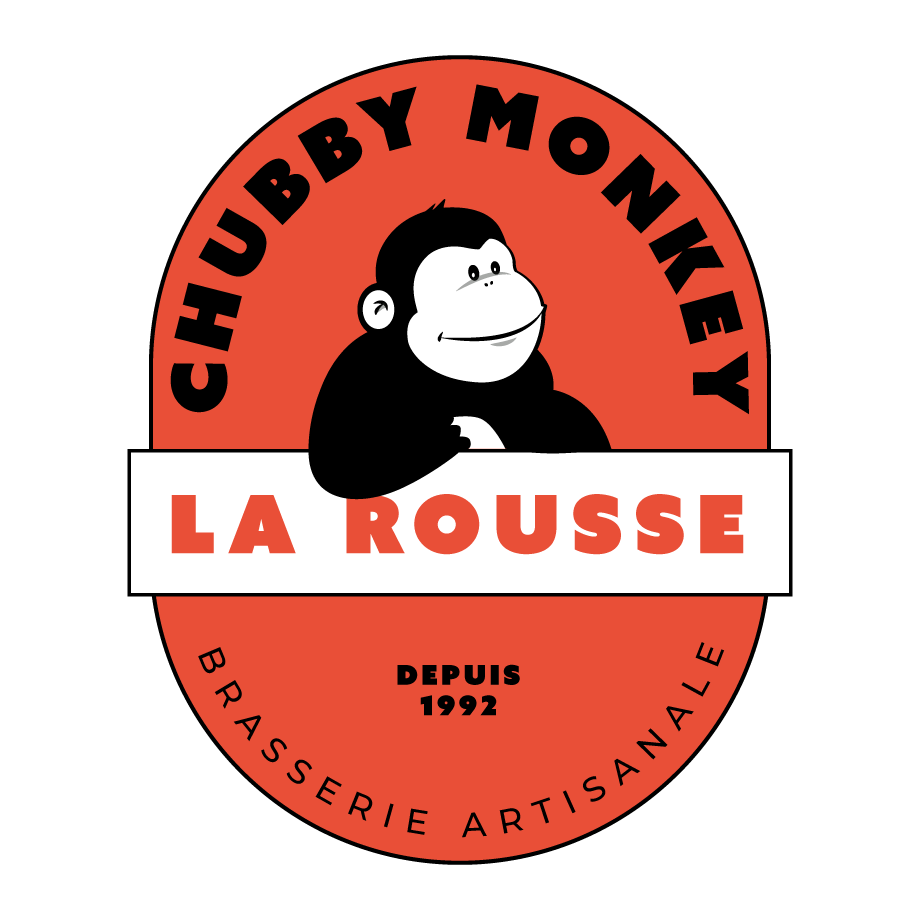 Logo blason Chubby Monkey rouge