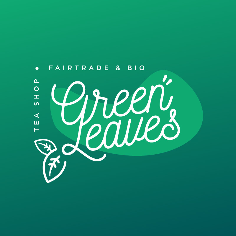 Logo complet Green Leaves vert