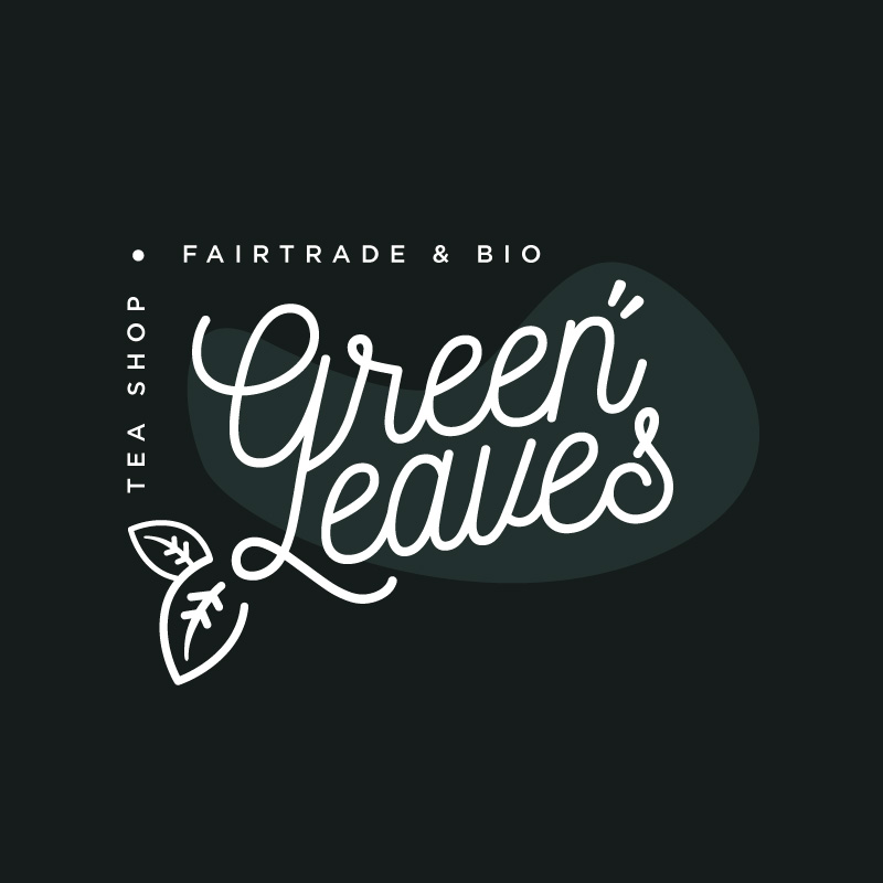 Logo complet Green Leaves noir