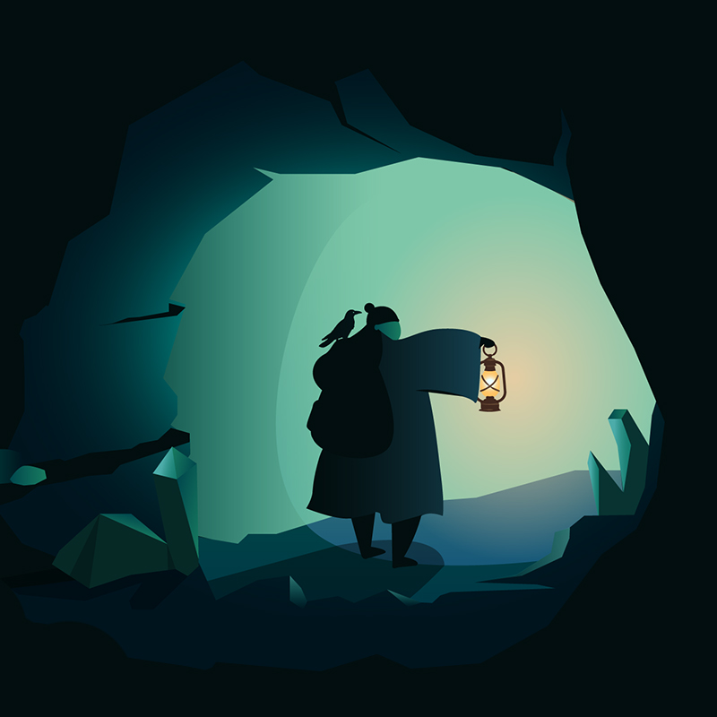 Illustration Jack dans la caverne